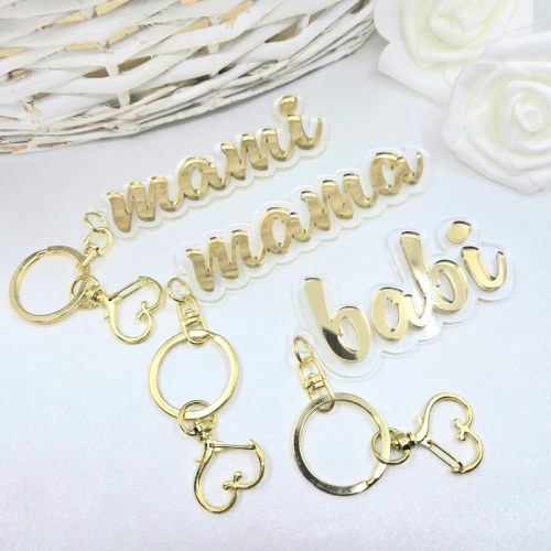 Obesek za ključe ali torbico z napisom mami,...