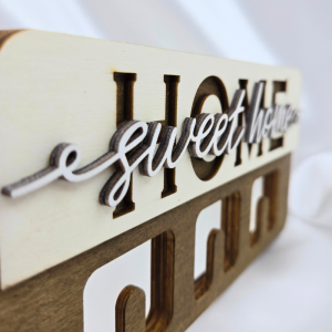 Lesen obešalnik za ključe z napisom Home Sweet Home 2