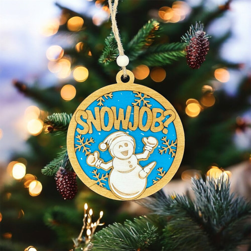 Lesen božični okrasek Snowjob?