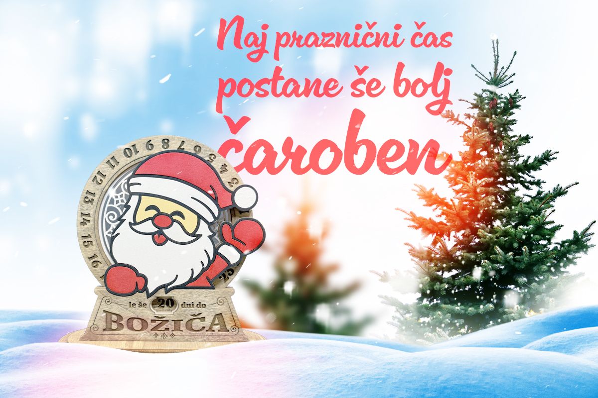 Od&scaron;tevalnik z motivom Božička